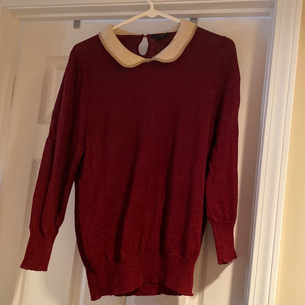 J. Crew wool sweater with collar